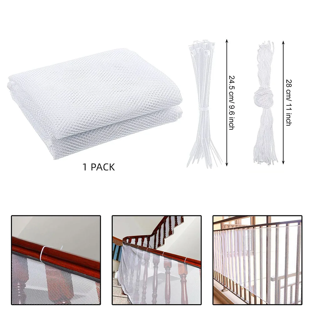 

2m/3m Length Child Balcony Stairs Safety Net Kid Safe Deck Guard Baby Playpens Mesh Protector Garden Railing Anti Falling