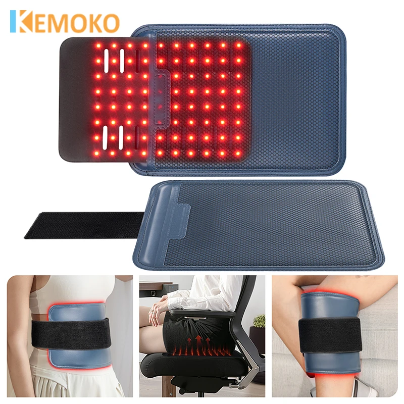 

Red Infrared Therapy Pad Soft 660nm 850nm Light Phototherapy Seat Pad Relieve Muscles Waist Neck Shoulder Hand Wrist Washable