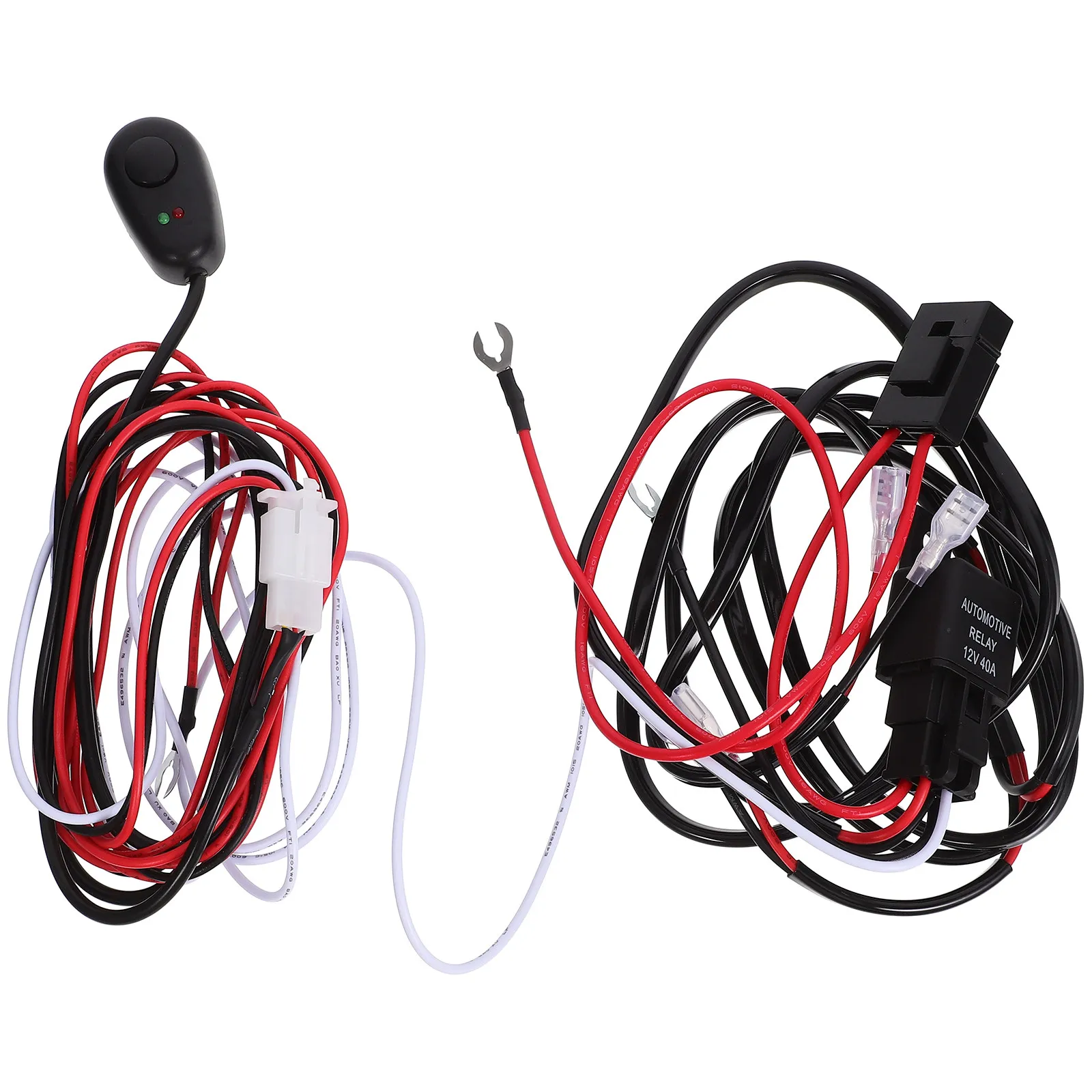 

Комплект проводки для светодиодных рабочих фонарей: надежный жгут проводов 12В для подключения противотуманных фар