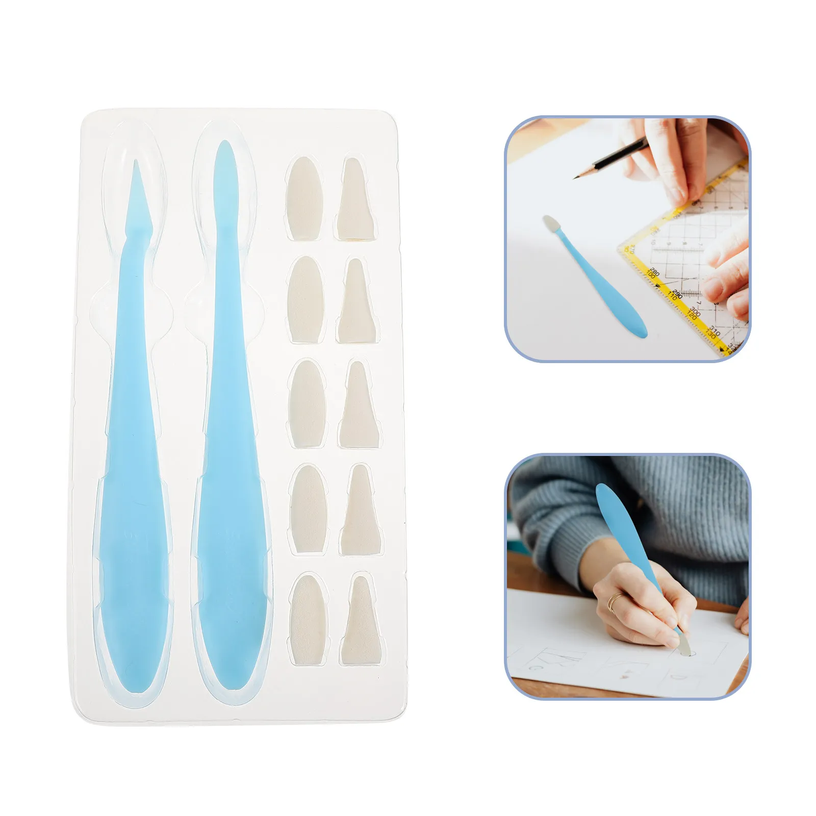 

1Set Sketch Sponge Wiper Set Premium Plastic Sponge Drawing Tool Correction Smudge Erase Artist Supplies for Highlight