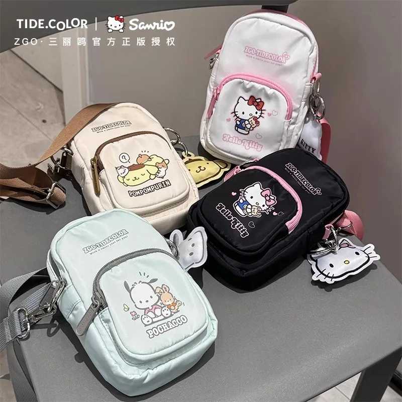 

Sanrio New Cinnamoroll Hello Kitty Kuromi Mini Crossbody Bag Cute Phone Bag for Girls Kids Lightweight Small