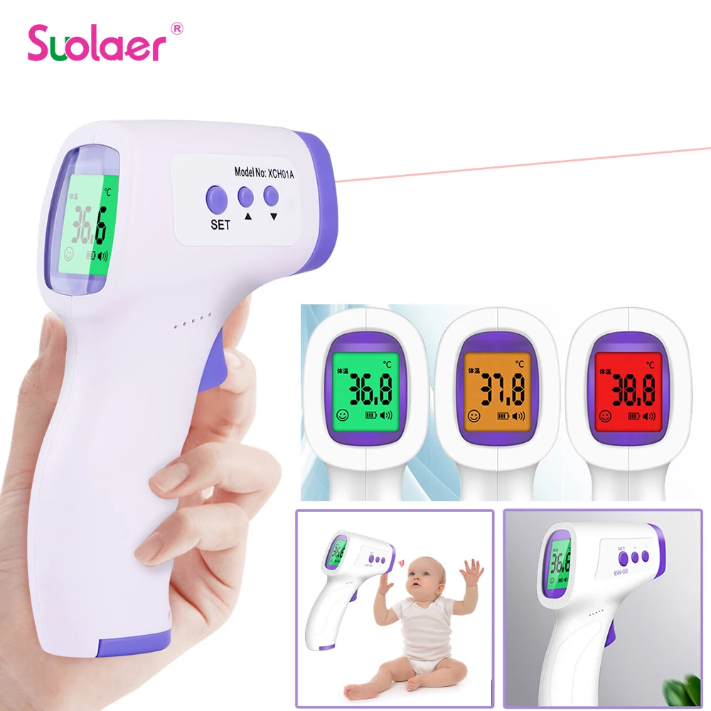 Forehead Digital Thermometer Non Contact Infrared Medical Thermometer Body Temperature Fever Measure Tool for Baby Adults