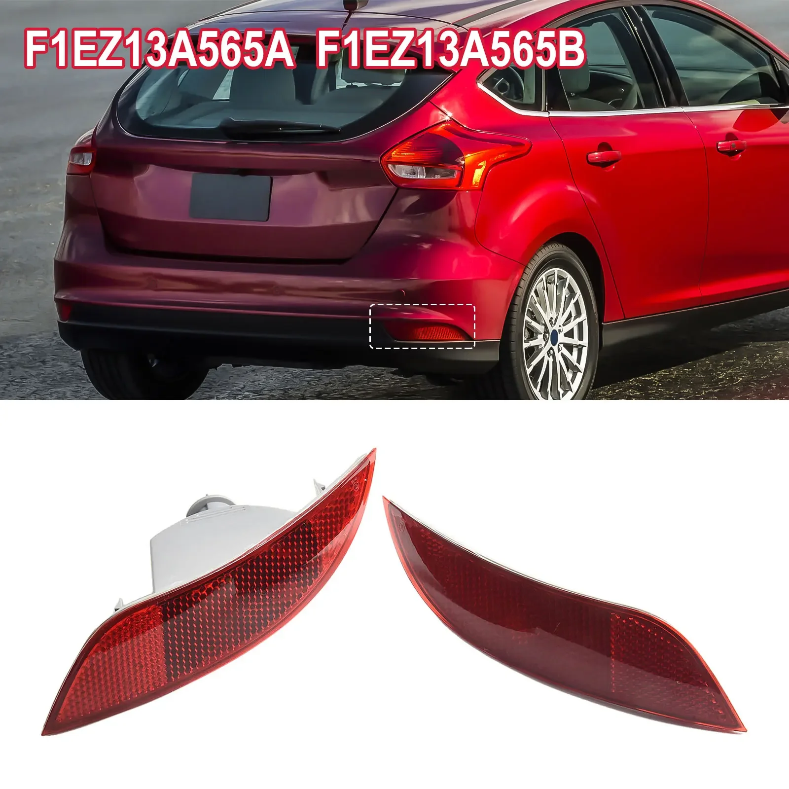 

Изящная и функциональная сменная пара отражателей заднего бампера для Ford Focus (15 18)