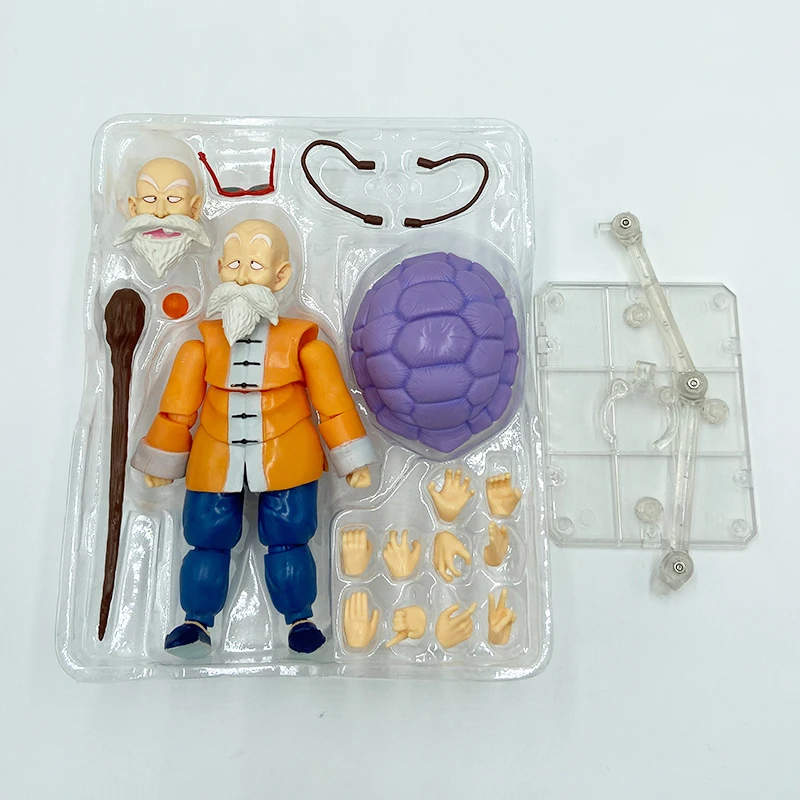 Dragon Ball Master Roshi SHF Model Anime Figure 14.5cm Kame Sennin Teacher Collectibles Movable Toys Boys Gifts