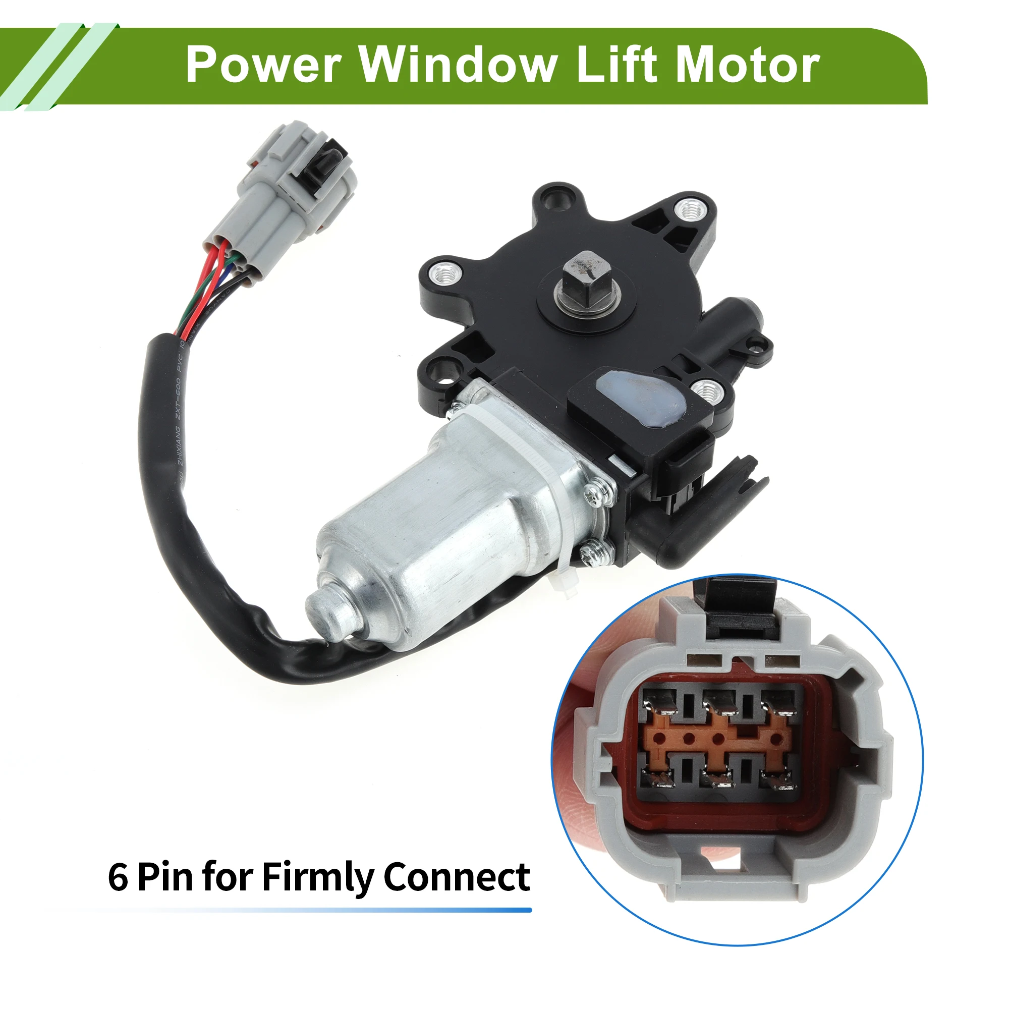 UXCELL Fensterhebermotor vorne links (Fahrerseite) für Nissan Maxima Pathfinder, 6-polig, Fensterhebermotor – Detail 3