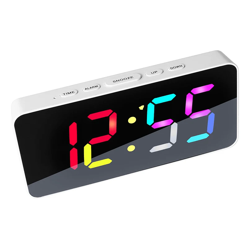 

Innovative RGB Phantom Clock Temperature Sensing 11 Color Conversion Multifunctional Alarm Clocks