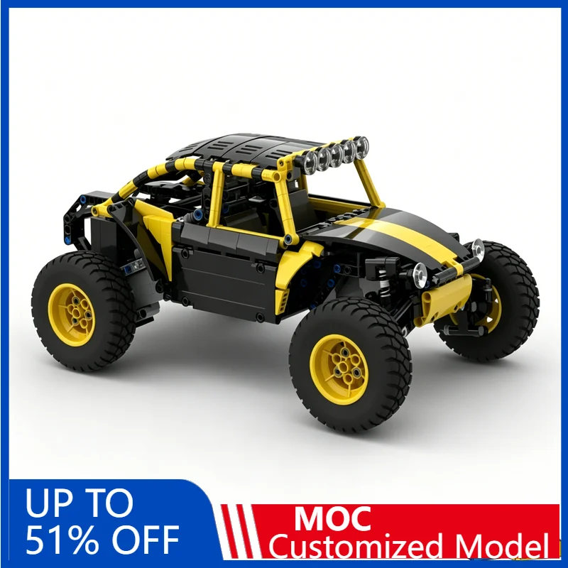774-teiliger Modifizierter Baja-Bug Offroad-Fahrzeug-Bausatz, DIY-Lernspielzeug, Technik-Auto zur Ausstellung und Sammlung, Geschenk