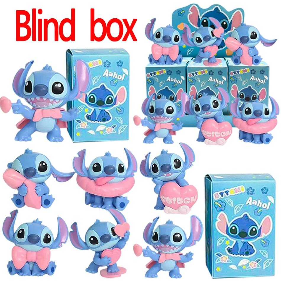 

﻿ Новая виниловая сумка-коробка Stitch Love Series, плюшевая подвеска, милая кукла, загадочная коробка, фанаты, детский подарок на Рождество и день рождения