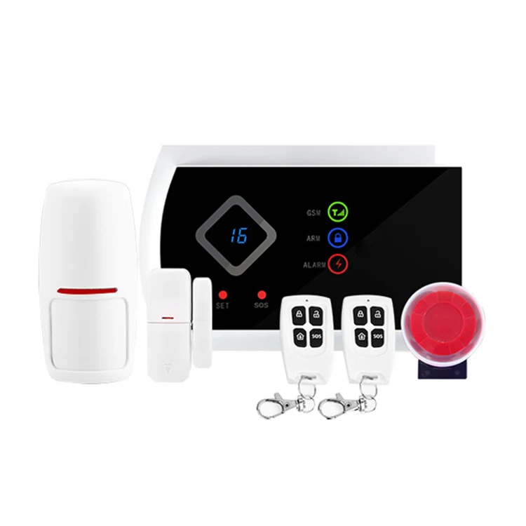 

Anti-Theft LED display home security system door sensor WIFI+GSM+RFID alarm system home security wifi