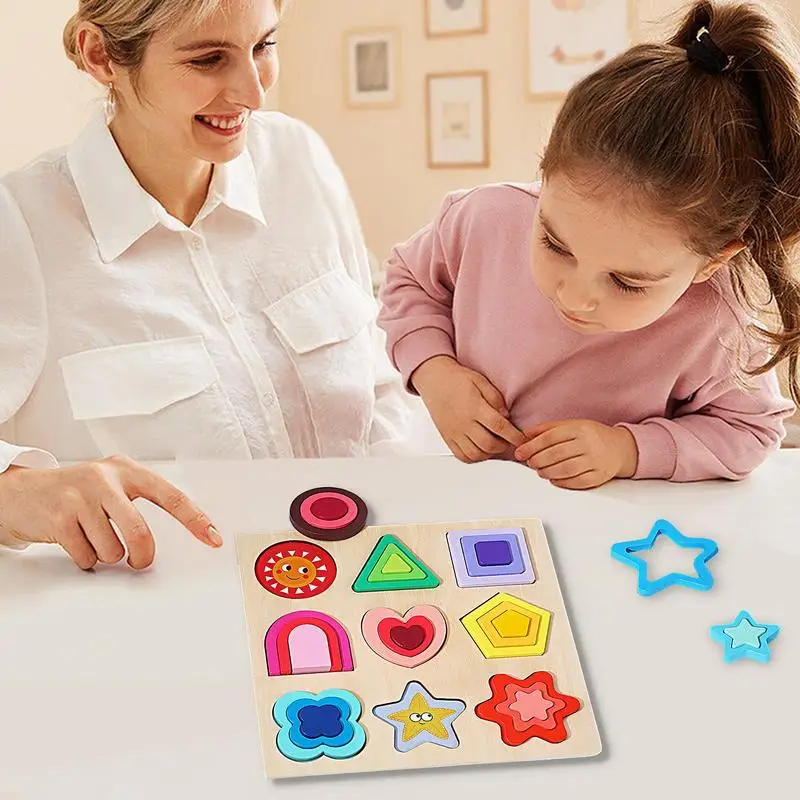 3D Wooden Animal Jigsaw Puzzle, desenvolvimento de habilidades motoras finas, tronco educacional, quebra-cabeça de aprendizagem, brinquedos de inteligência