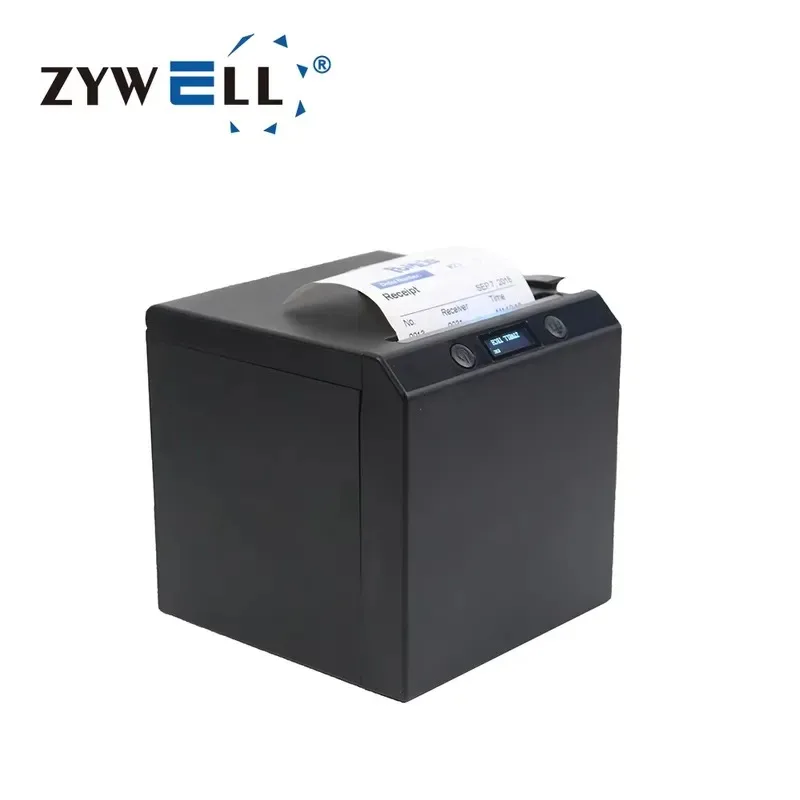 Hot Sale ZYWELL 80 mm Thermal Pos Printer with Screen Dual Color Print Function Invoice Receipt Printer