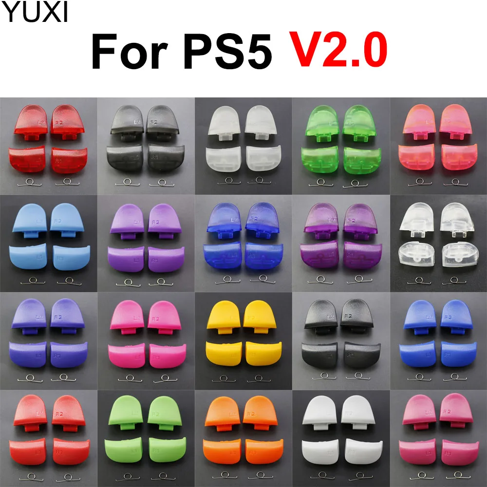 YUXI 1Set For PS5 V2.0 BDM-020 Controller L1 R1 L2 R2 Trigger Shoulder Buttons Springs Set Replace Accessories