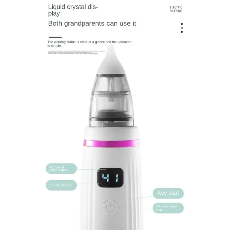 3-in-1 الكهربائية الأنف الشافطة أواني صامتة الصحة الطفل امتصاص المعدات أدوات العناية السلامة عائق الأنف الأنظف