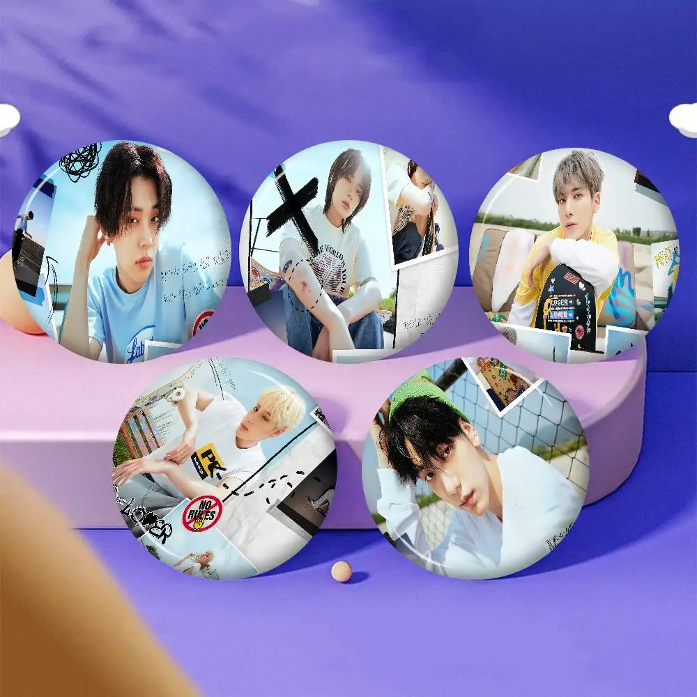 Kpop T-Tomorrow X T-Together TXT Creative Tinplate Soft Button Pins Animal Icon Brooch Lapel Backpack Badge Accessories Pin