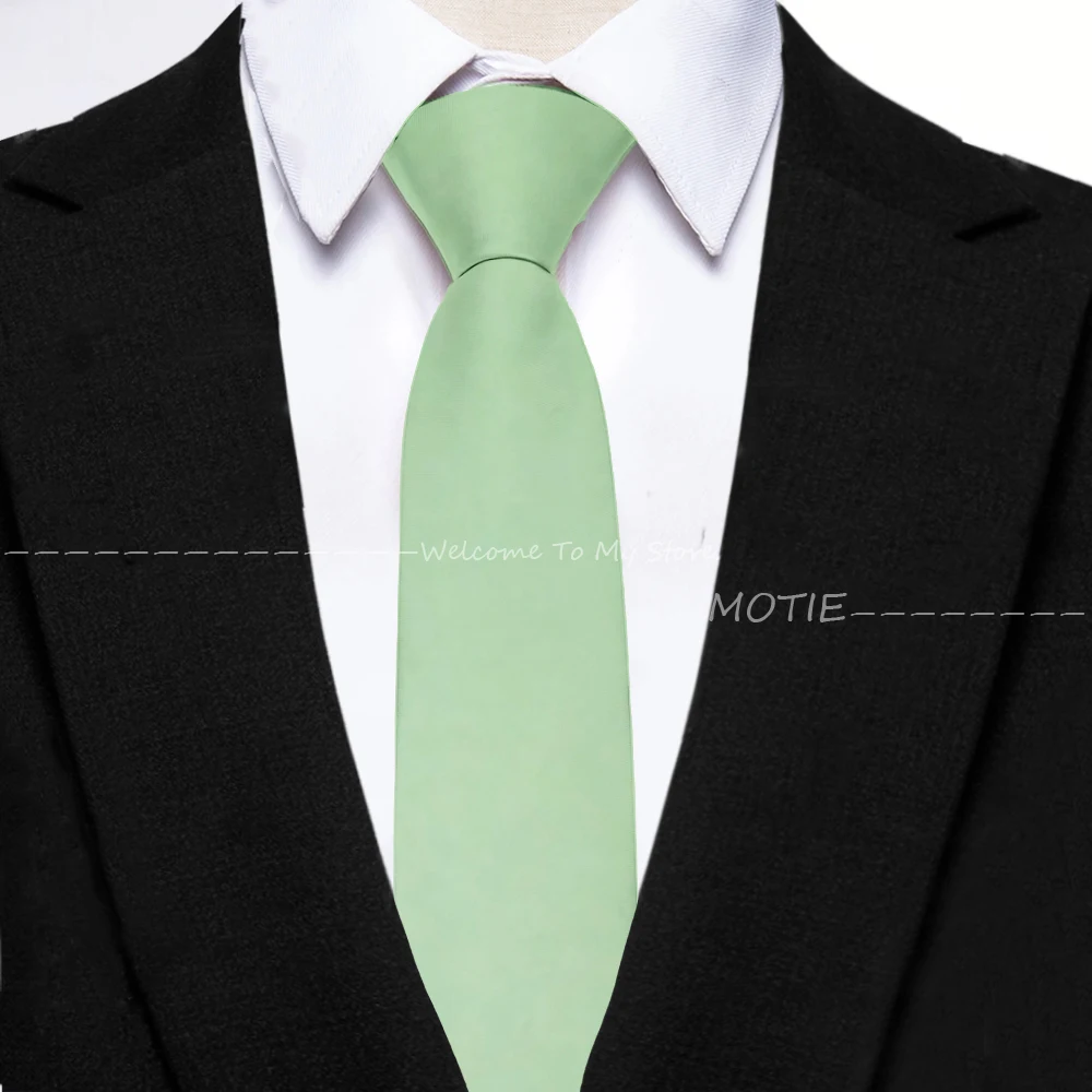 Mens Ties 6cm Classic Polyester Handmade Skinny Neck Tie For Wedding Casual Neckties Suits Soild Color Print Necktie Cravat Gift