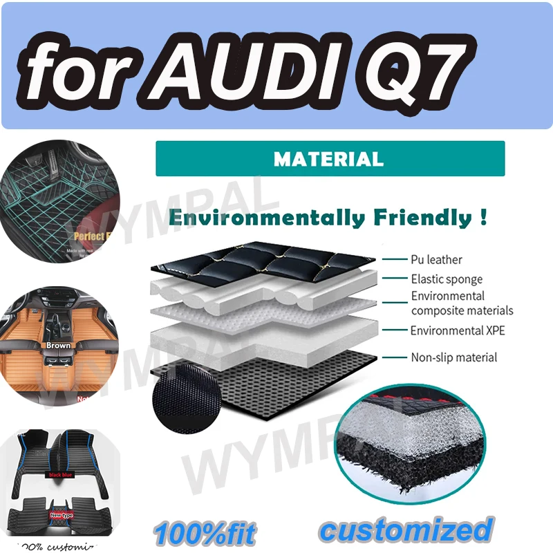 

LUXURY Car floor mats for AUDI Q7(Five seats) 2006 2007 2008 2009 2010 2011 2012 2013 2014 2015