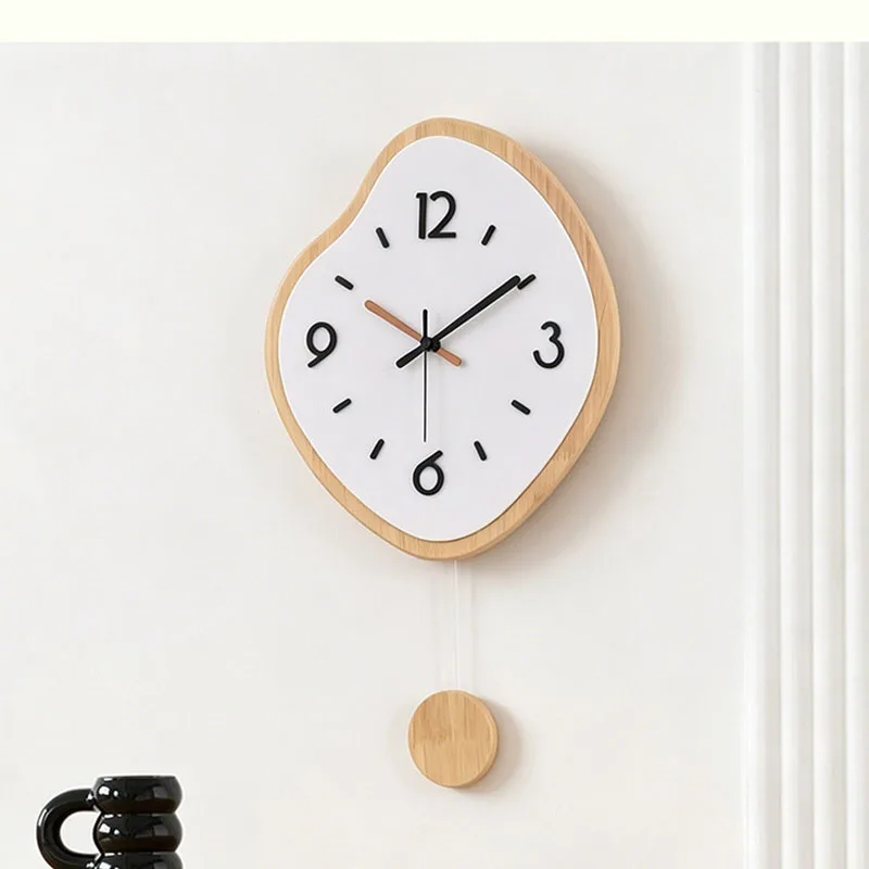 Y*-Nordic Minimalist Clock Wall Simple Fashion Design Silent Creative Xenomorph Wall Clocks Aesthetic Modern Home Decoration