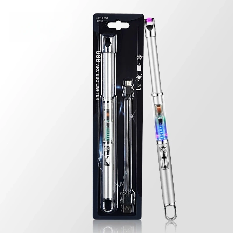 

Extended Intelligent Pulse Igniter Transparent Luminous Panel Charging Home Candles Kitchen Portable Windproof Lighter
