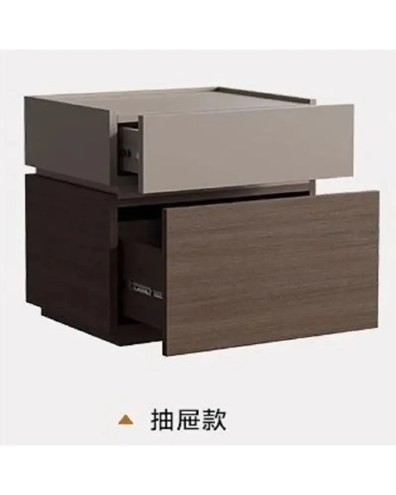 

New minimalist furniture bedside table, safe in one, large capacity multi-functional cabinet storage cabinet