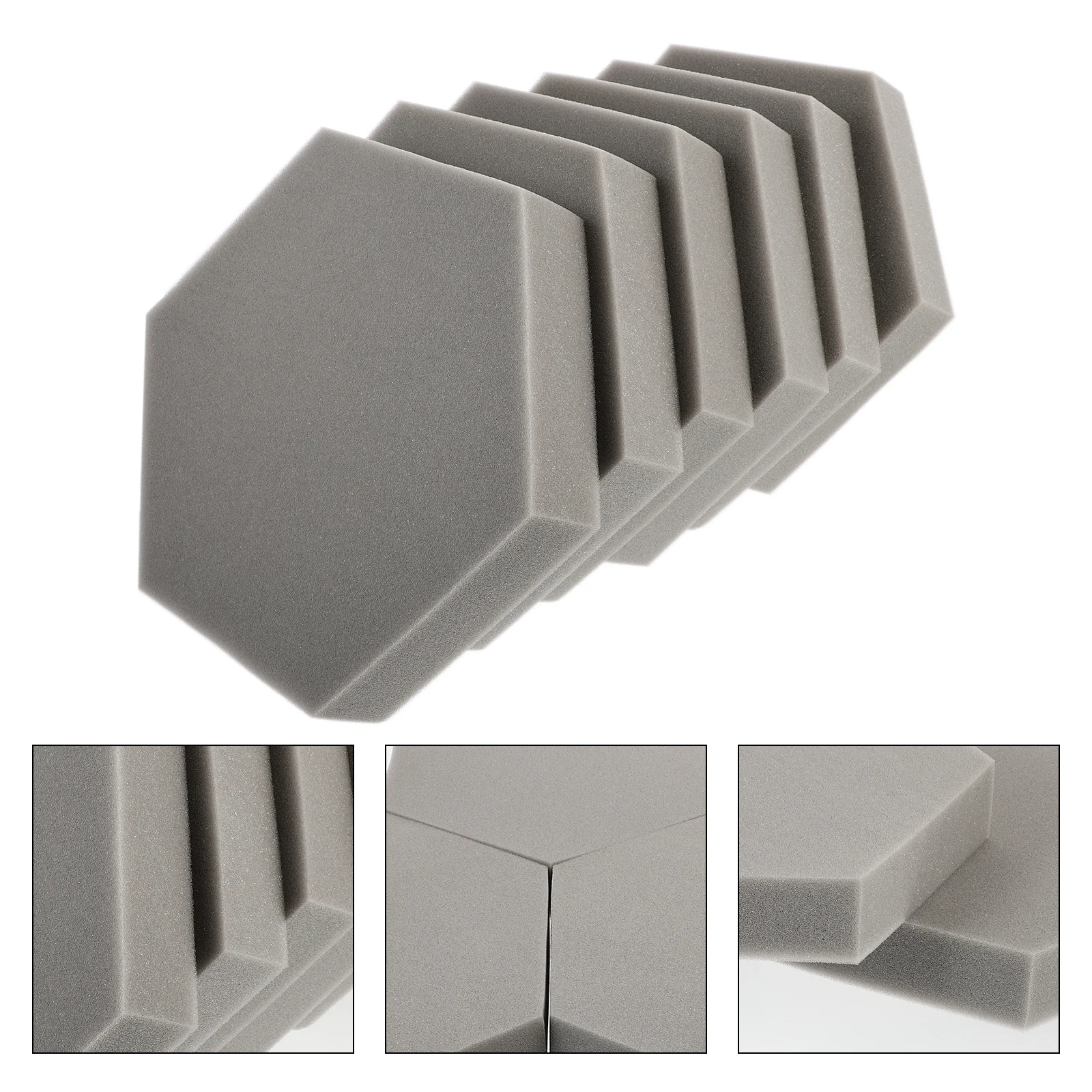 

6 Pcs Sound-absorbing Cotton Absorbers Bedroom Acoustic Foam Home Office Dampening Panels Decorative Soundproof Insulation