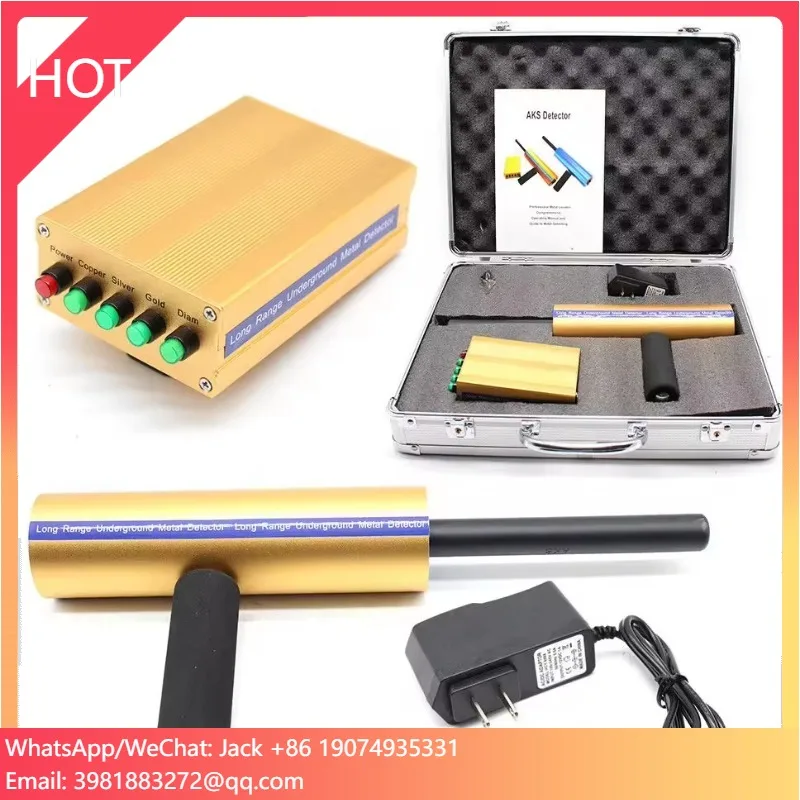 

New Professional AKS Gold Metal Detector Handhold 3D Metal Gold Finder Gold Mineral Locator Scanner 1000M Long Range