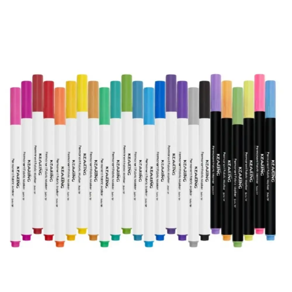 Waterproof Permanent Fabric Markers Colorfast Drawing Fabric Textile Marker Pen Non Toxic Indelible Permanent Color Pen Stone