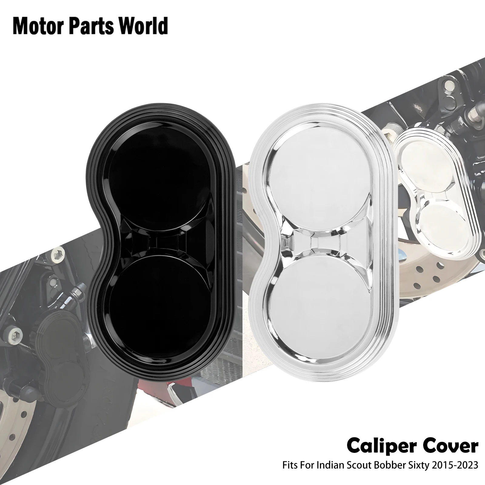 

Black/Chrom Motorcycle Accessories Caliper Trim Cover Front Brake Protector For Indian Scobber Sixty 2015-2023