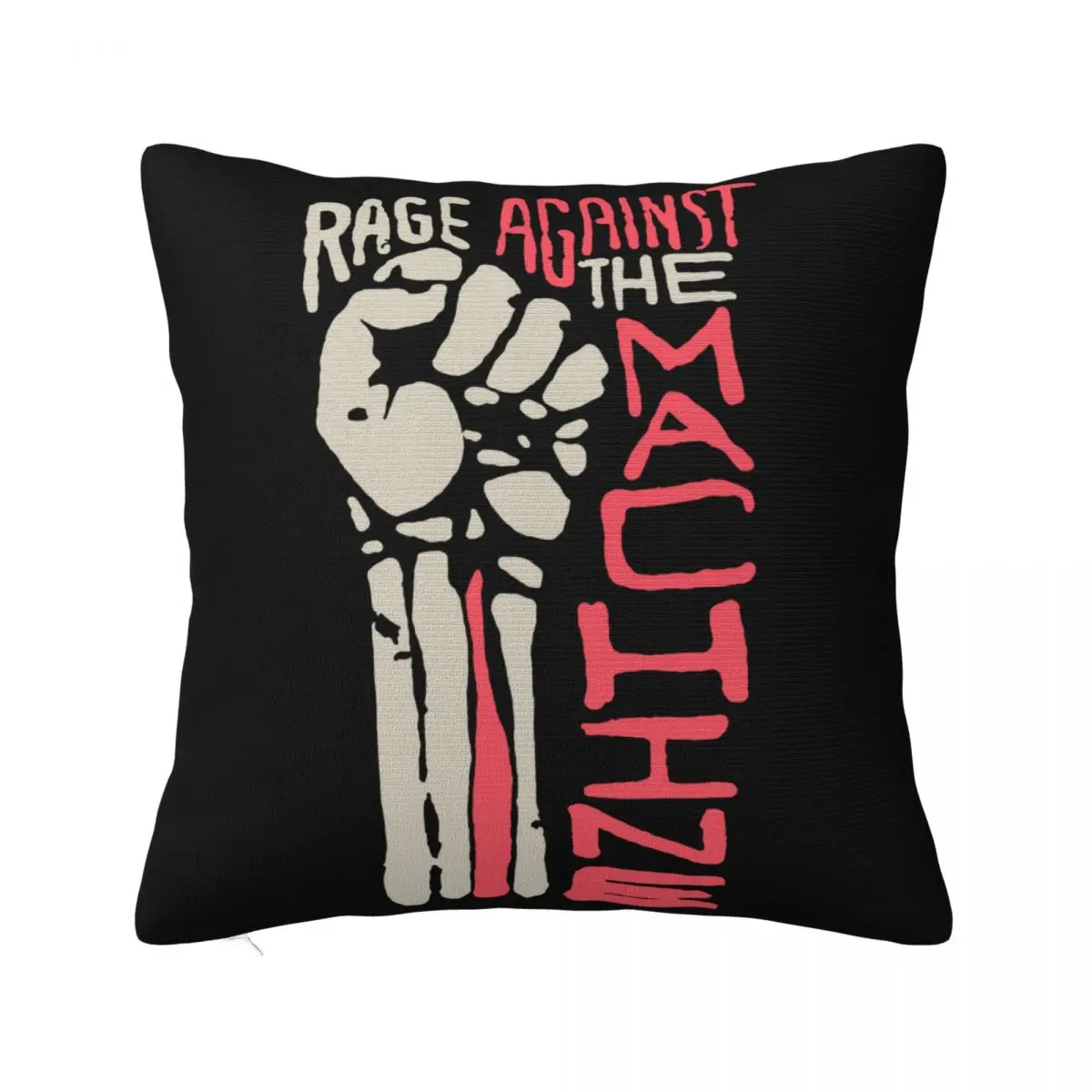 Vtg Ratm Rage Against The Machine Black Tour Unisex Movie Summer Style Family Chinese Style Pillow Case