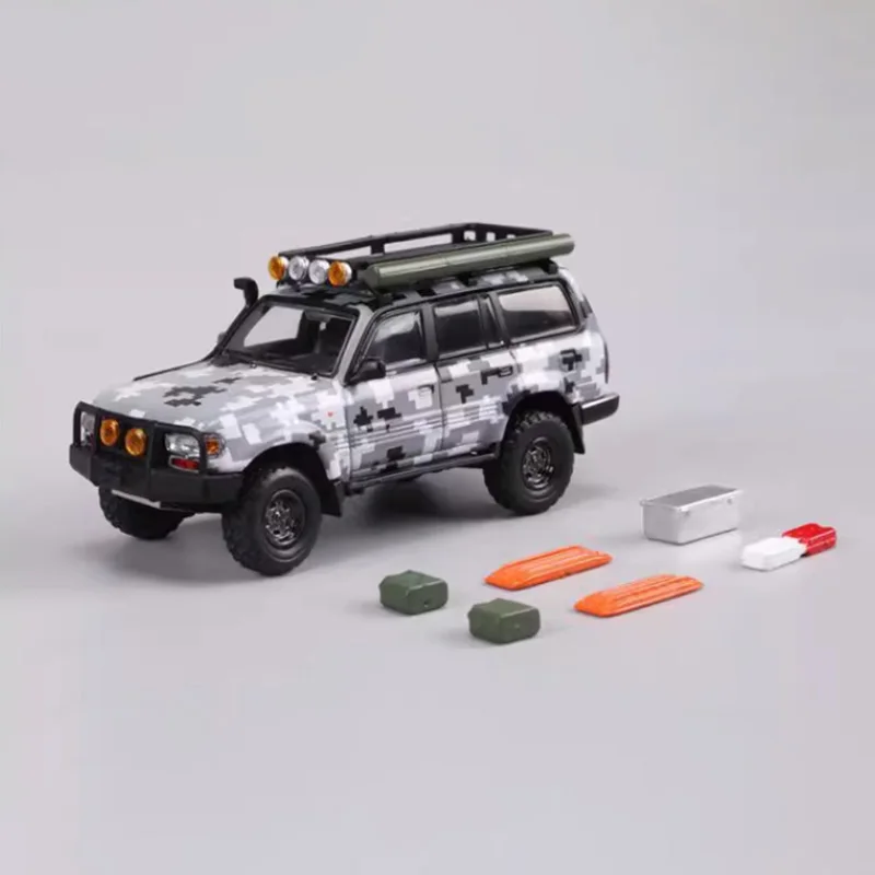 

GCD Diecast 1:64 Scale Land Cruiser LC80 SUV Alloy Car Model Finished Product Simulation Toy Collection Static Model Display