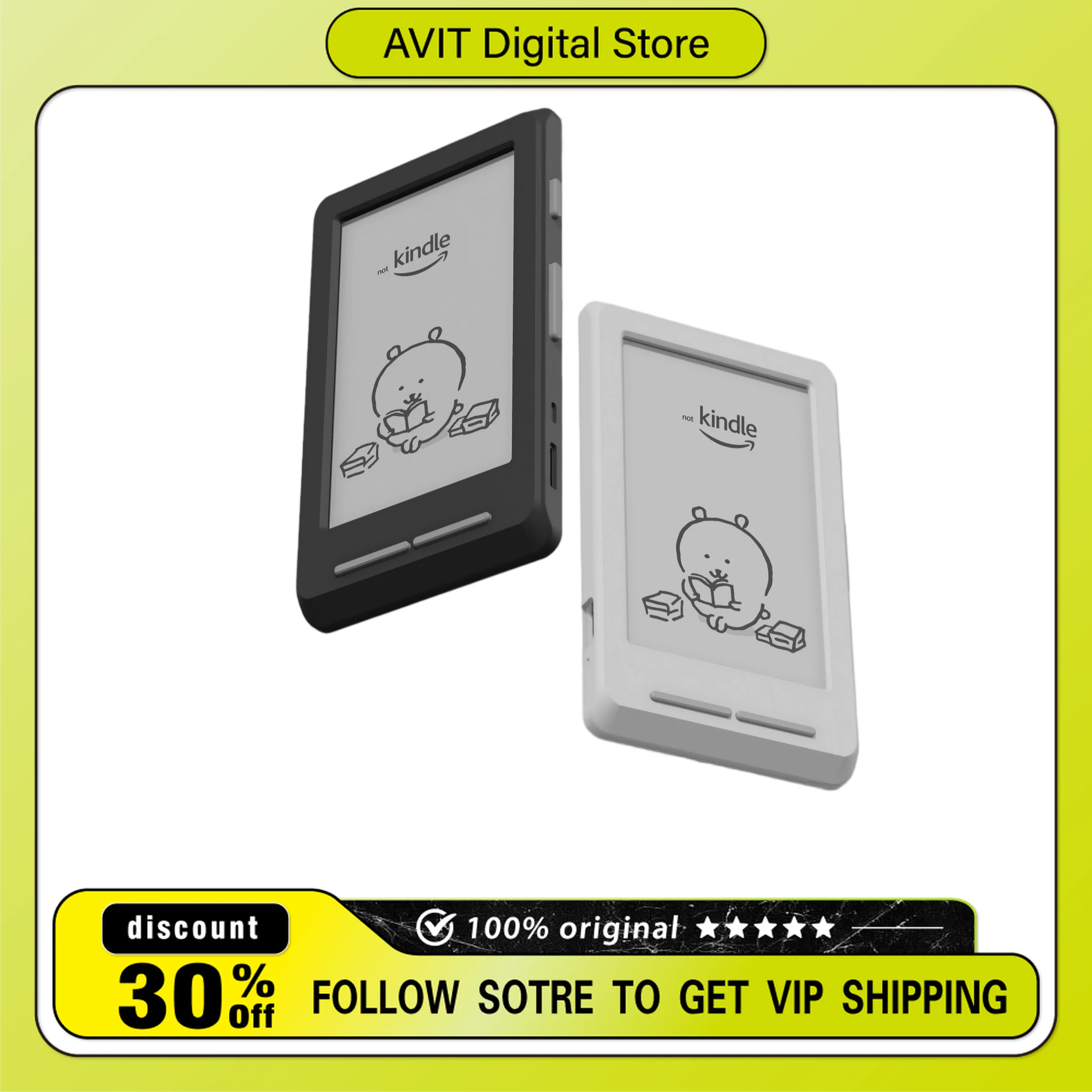 For XTEINK X4 E-Ink Reader Full Coverage Protective Cover Original 3D Printing Design Shockproof Shell for E-Ink E-Book Reader