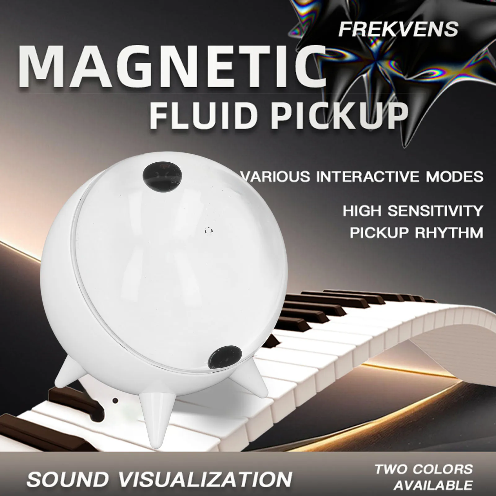 Magnetic Fluid Sound Pickup Magnetic Fluid Music Rhythm Visualizer Visual Desktop Ornament for Desktop