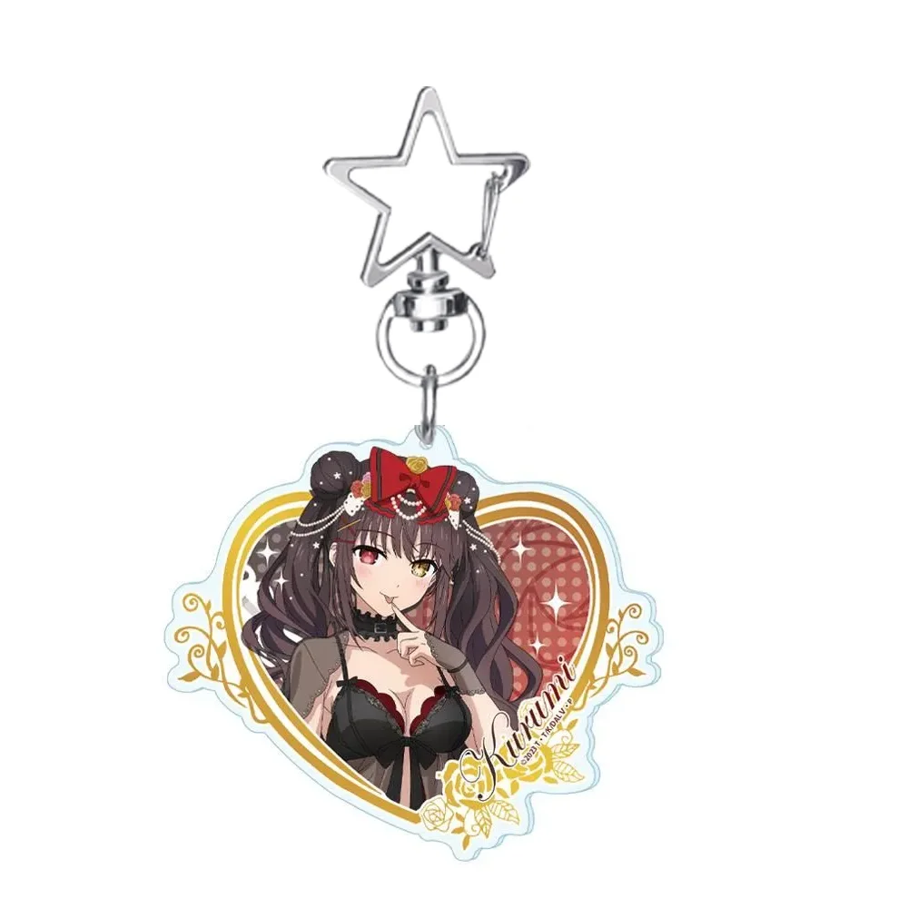 Anime Date A Live V Kurumi Kotori Origami Yoshino Tohka 6CM Kawaii Keychain Cute Keyring Car Key Accessories Bag Ornament