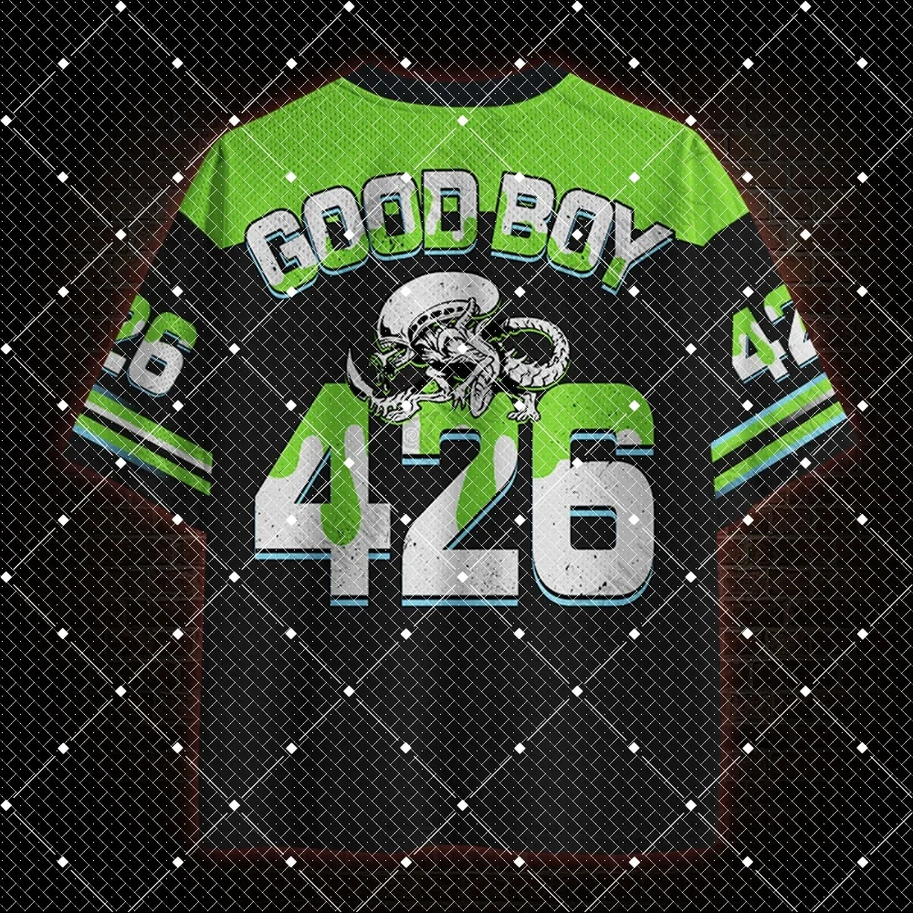 2026 New Dark Style V-neck Quick Drying Sports T-shirt Trendy Fashion Halloween image 2