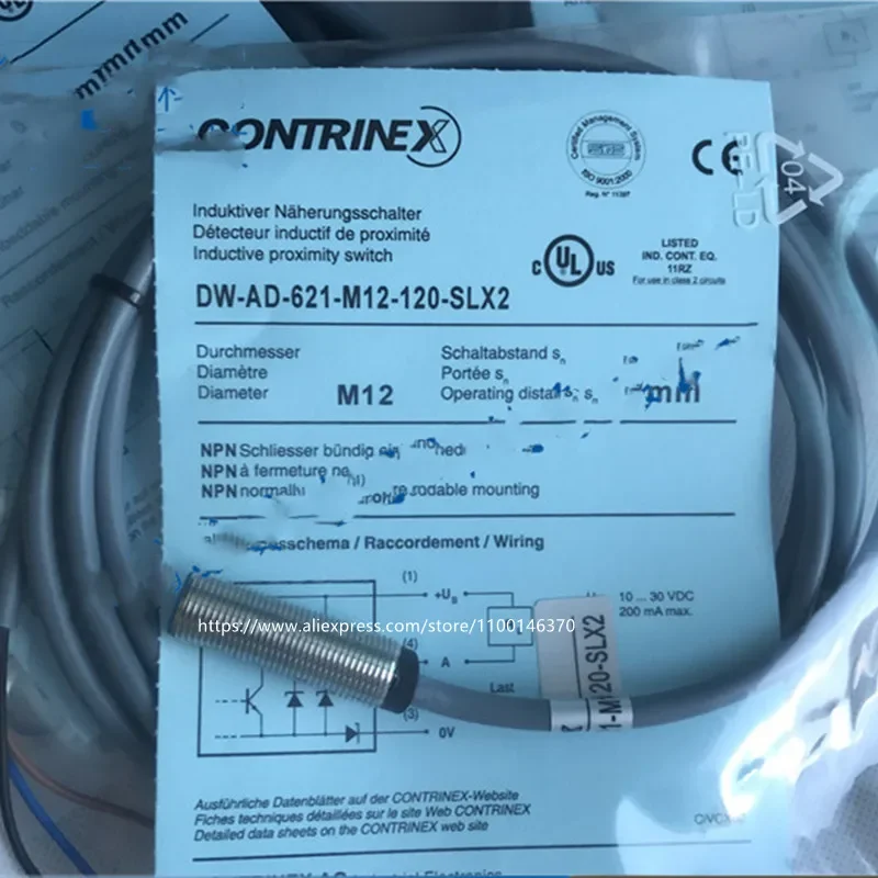 

3Pcs New High Quality Switch DW-AD-621-M12-120-SLX2 DC Table NPN Normally Open Sensor
