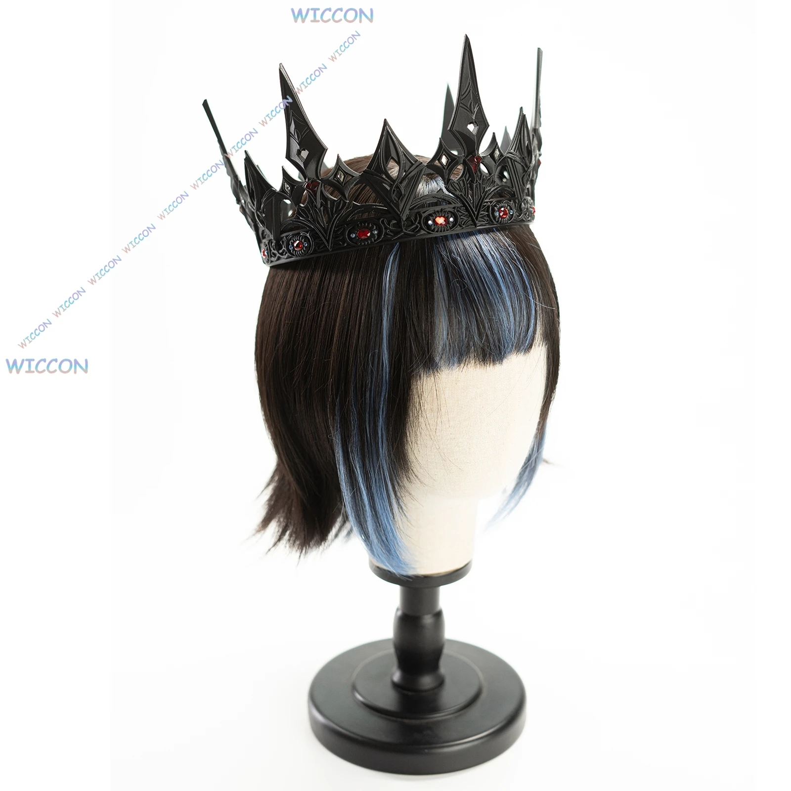 Xavier تأثيري الدعامة الحب والمساحة العميقة Moonfall Lightbringer تاج زوجين تيارا ملك الظلام تاج الرجال النساء الملحقات #4