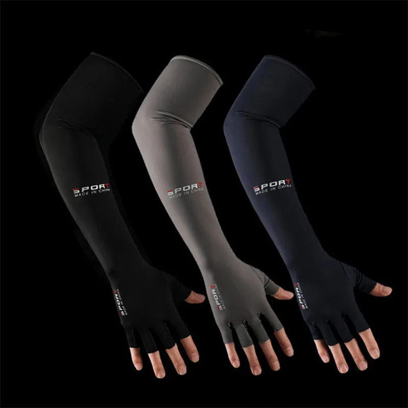 Cool Men Women Arm Sleeve Gloves Running Cycling Sleeves Fishing Bike Sport Protective Arm Warmers UV Protection Cover 2024 New