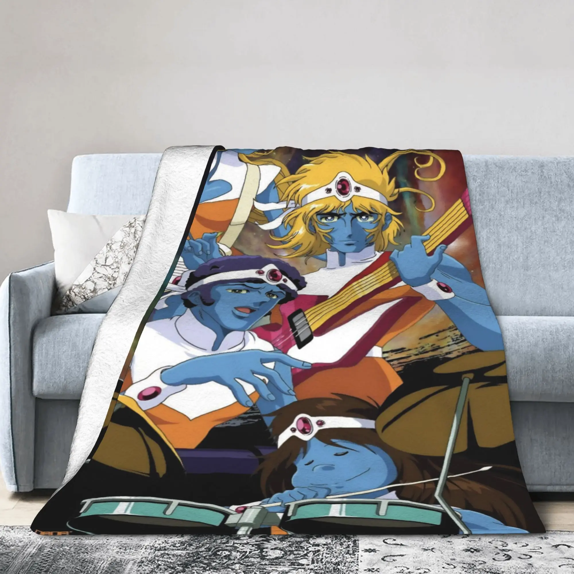 Stella Octave Arpegius Baryl Knitted Blanket Fleece Interstella 5555 Lightweight Throw Blankets for Bedding Couch Bed Rug