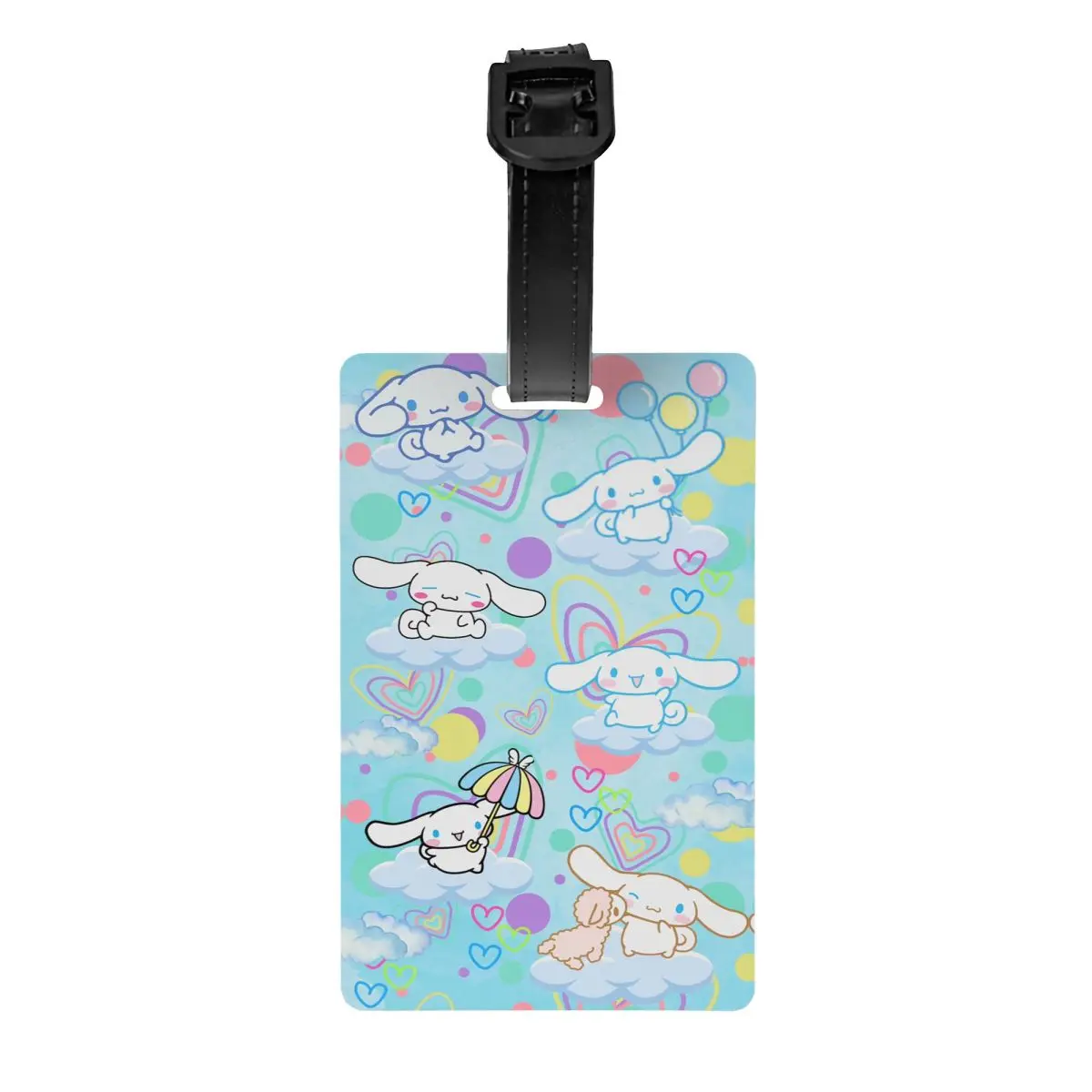 

Custom Cinnamoroll Cartoon Luggage Tags for Suitcases Funny Baggage Tags Privacy Cover ID Label