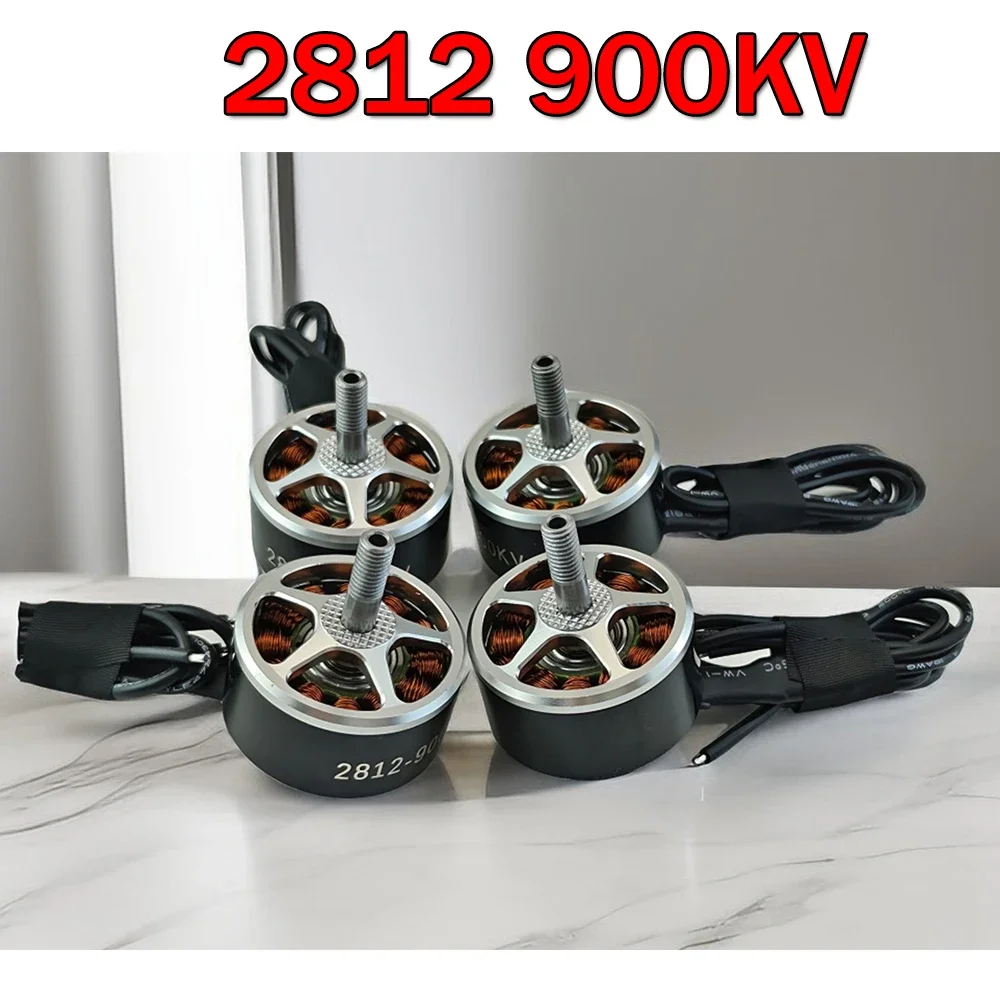 

4 шт. Бесколлекторные моторы SoloGood 2812 900KV 3-6S для FPV-мультироторов Mark4 APEX 7, 8, 9 дюймов, для гоночных дронов дальнего радиуса действия