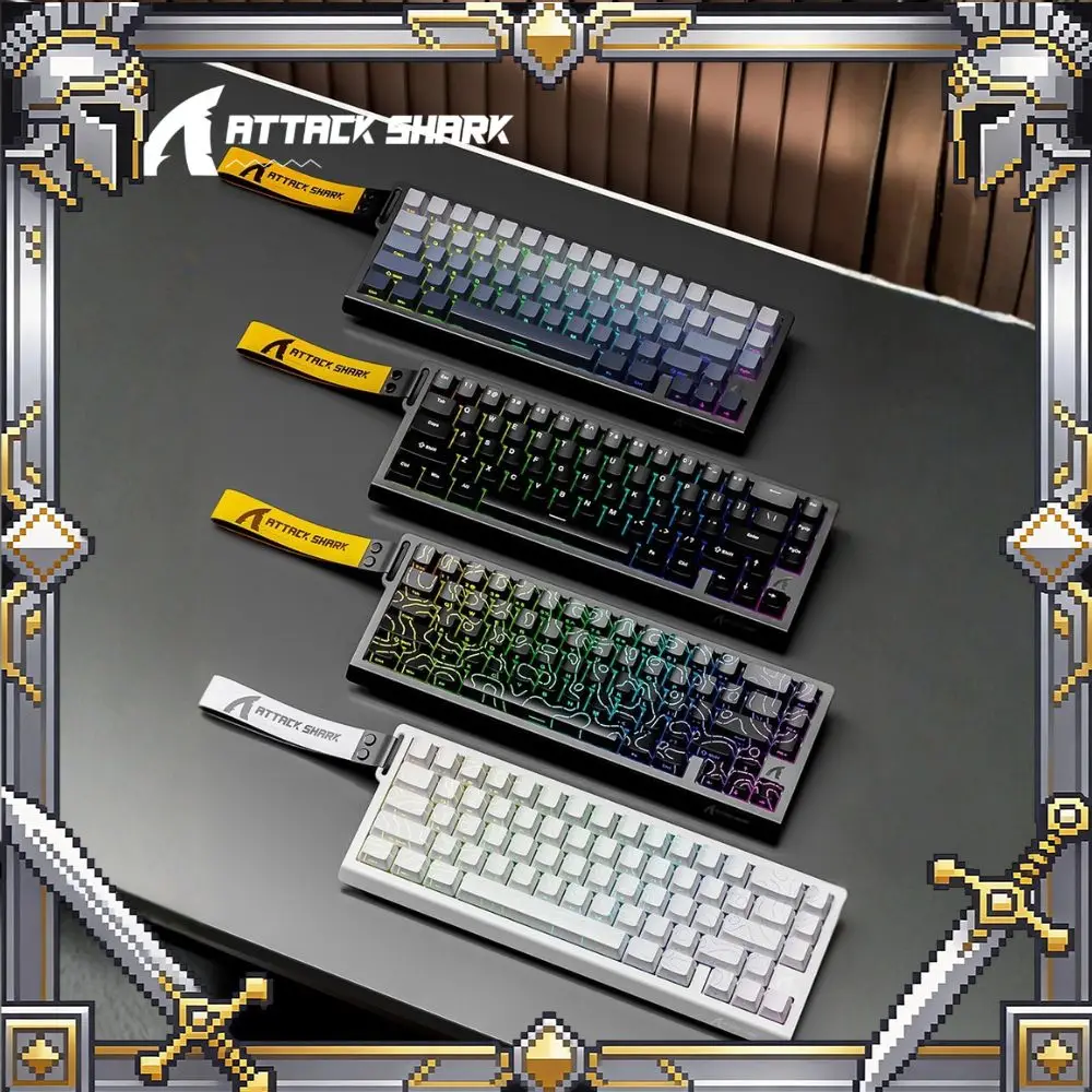 Attack Shark X68HE Magnetic Switch Keyboard Wired 8K 0.01mm RT Accuracy 0.125MS Low Latency VALORANT Gaming Mechanical Keyboard