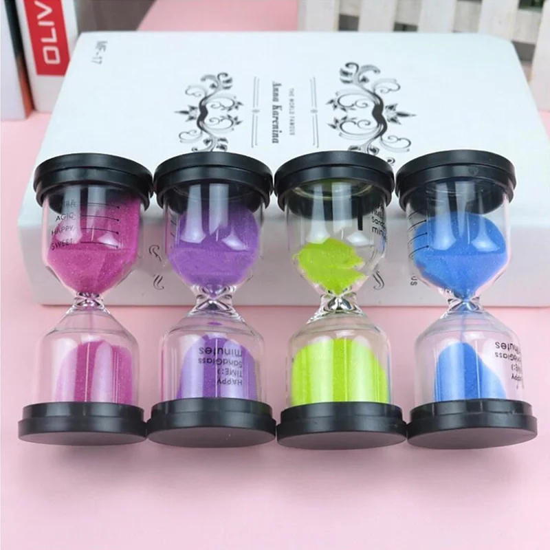 

45/60 Minutes Mini Colorful Hourglass Children Do Homework Sandglass Timer Anti Fall Creative Sand Clock Home Decoration Gifts