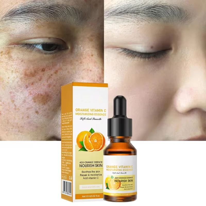 

Natural Plant Extracts Vitamin C Face Serum Potent Skin Whitening Brighten The Skin Moisture Anti-Aging Compact Mild Series 15ml