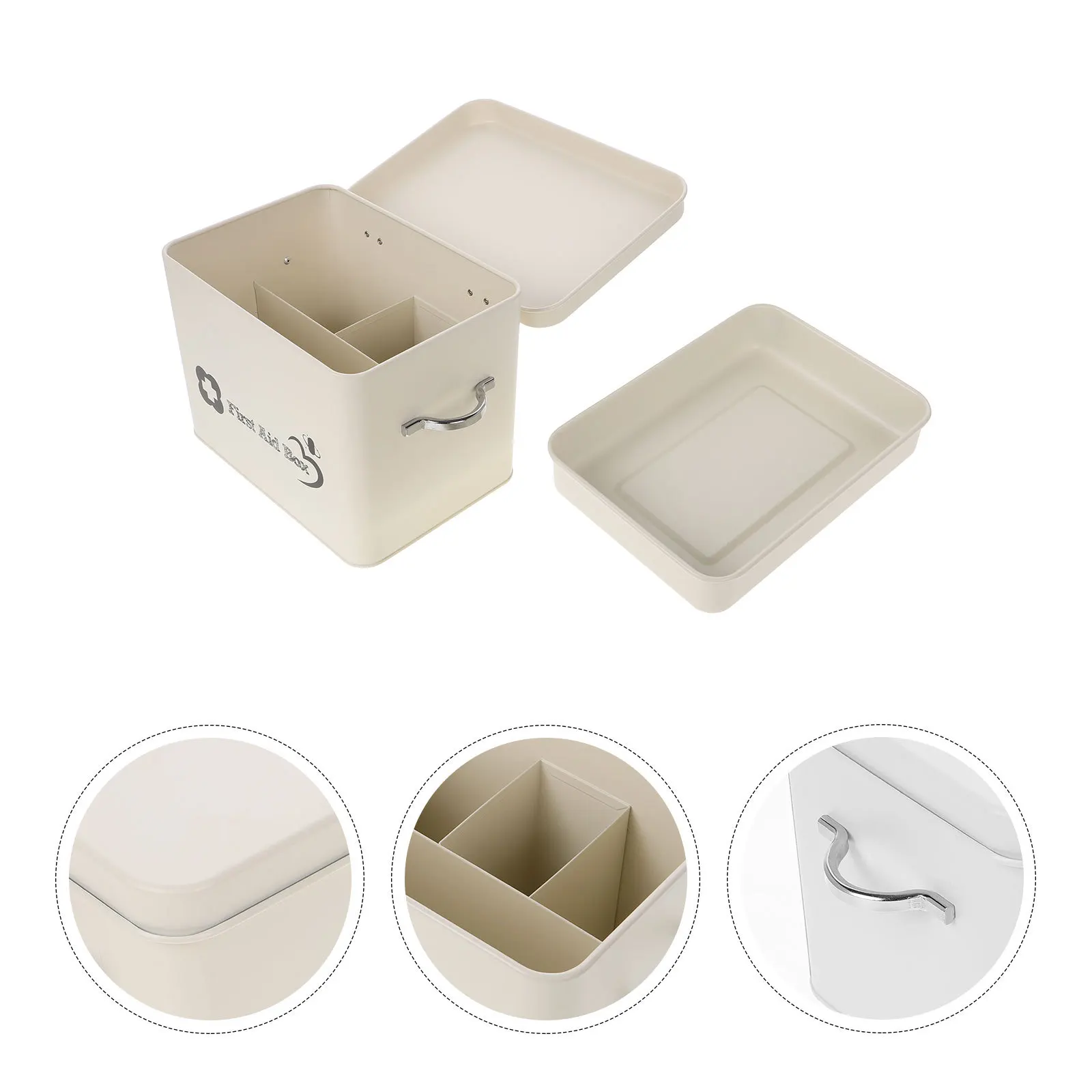 صندوق دواء صغير محمول متعدد الطبقات منظم طبي طقم سفر منزلي صندوق مساعد تخزين الأدوية حقيبة أدوات طبية فارغة #1