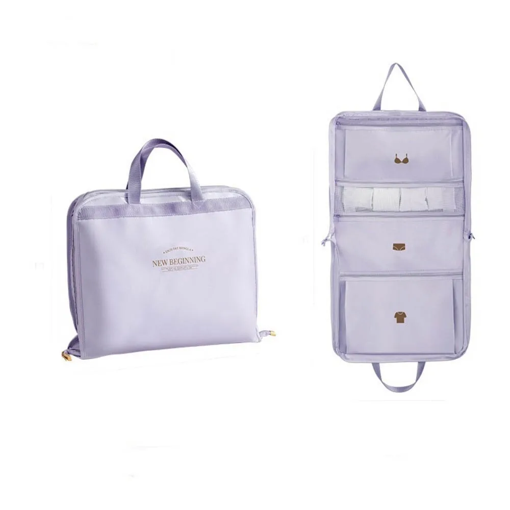 

Hangable Travel Hanging Storage Bag Foldable Dustproof Clothes Packing Cubes Large Capacity Space Saving Luggage Storage Bag