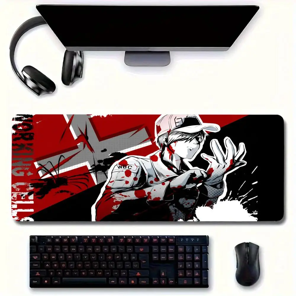 Anime C-Cells At-Work MINISO Mouse Pad Large Mouse pad for home office Waterproof desk pad Computer Mouse pad Keyboard pad gamin