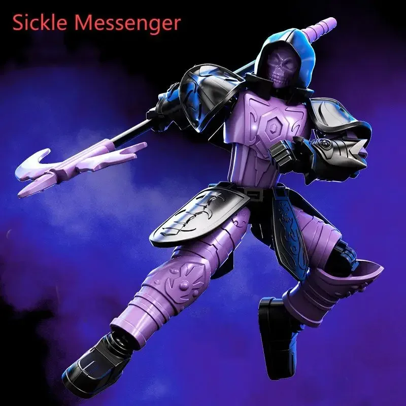 Lucky Doll Sickle Messenger Zmontowany 13-częściowy model akcji z ruchomymi stawami, transformujący się, seria zabawek modelujących ludzi, zabawka-puzzle, zbroja
