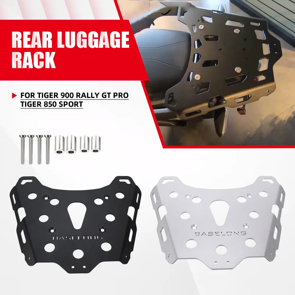 For Tiger 900 Rally GT Pro Tiger 850 Sport Rear Luggage Rack Motorcycle Rackless Bags Saddlebag Carrier Bracket TIGER 1200 RALLY