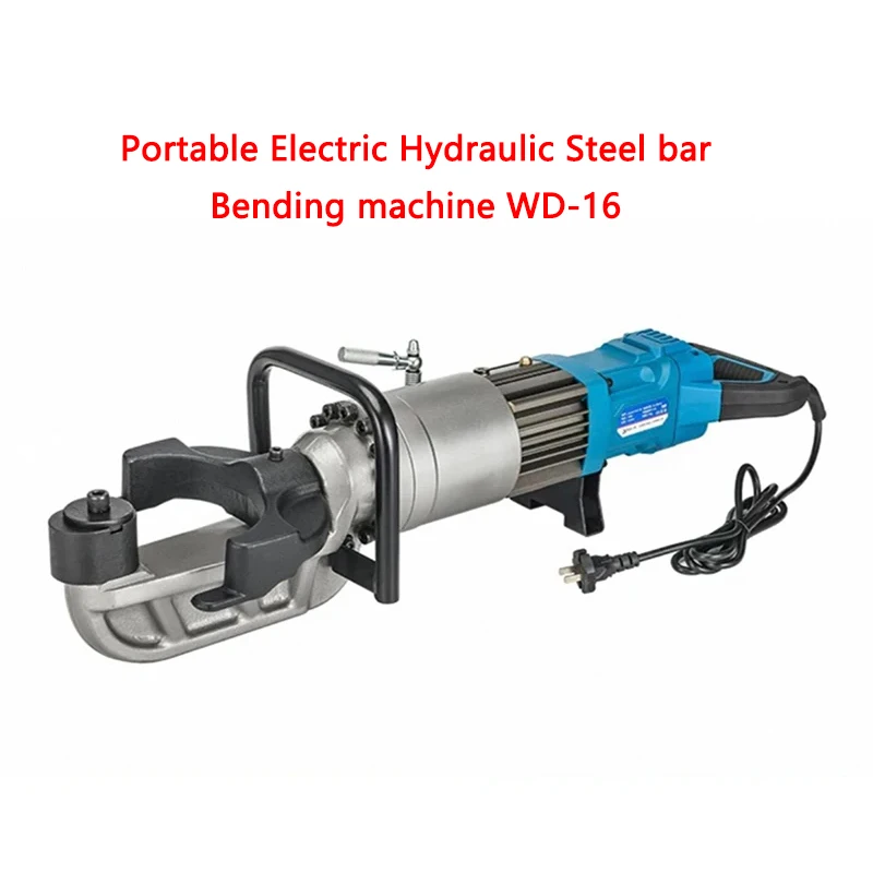 

Small Portable Electric Hydraulic Steel bar Bending machine WD-16 Rebar Bender Handheld Steel bar Bender Range 10-16mm