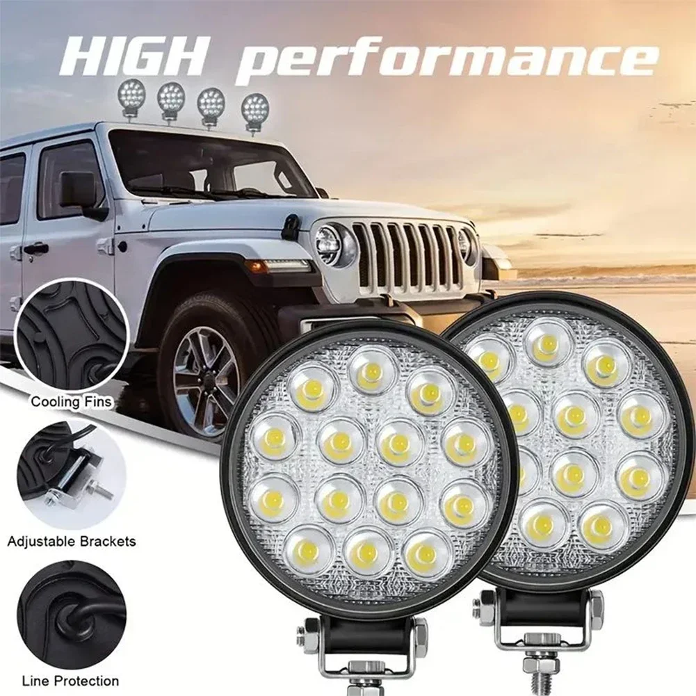 

Car Motorcyc LED Light Bar Offroad 4x4 Spotlights Fog Lamp waterproof 2/4PCS 4.4 Inch Truck Farm Tractor Boat SUV ATV work Light