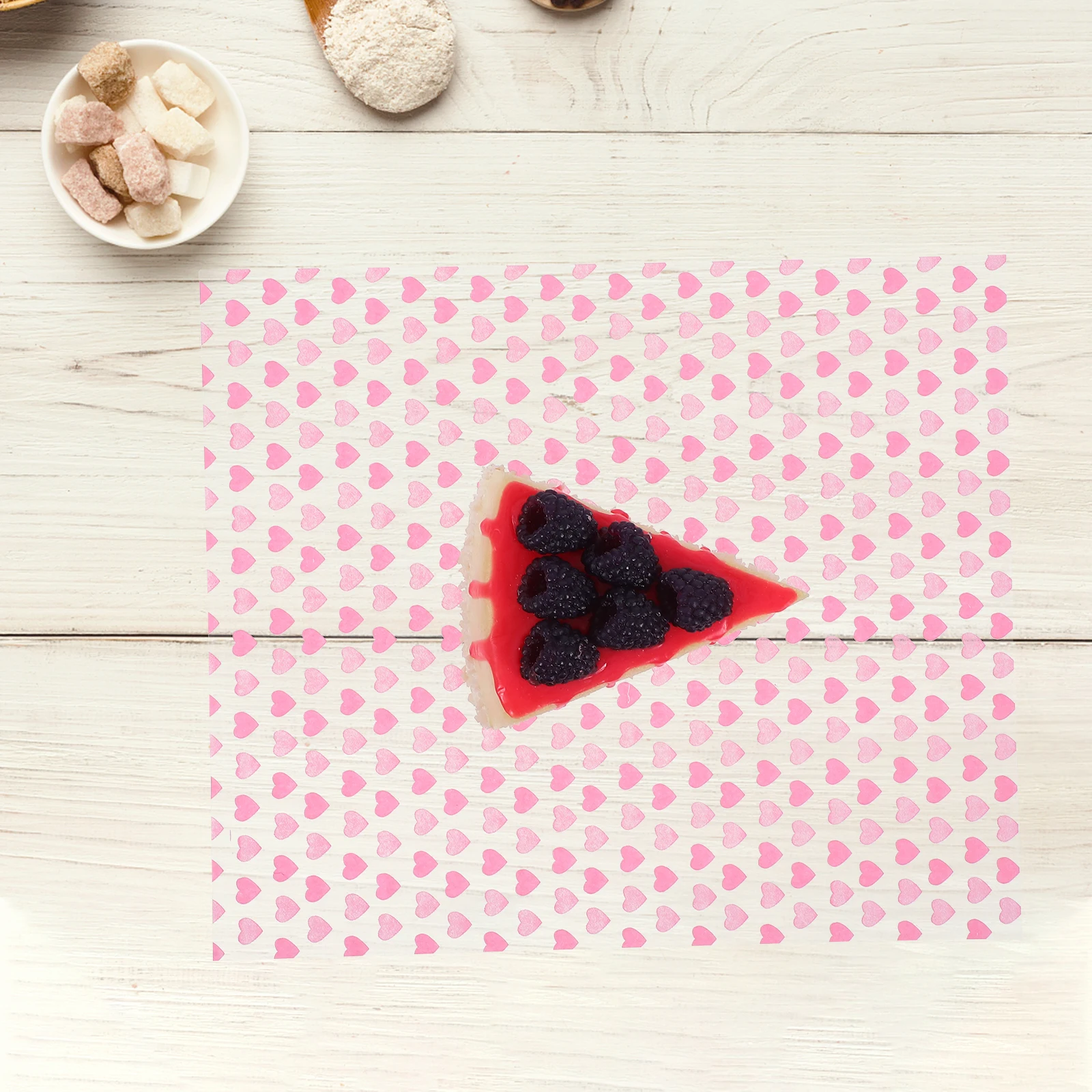 

50 Pcs Heart Shaped Baking Paper Oilproof Food Wrapping Sheets 25x21 5cm Cake Cookie Liners Holiday Bread Packaging